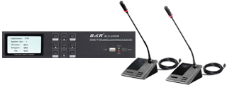 System przewodowych mikrofonów z głośnikami i sterowaniem kamer BKR BLS-4516